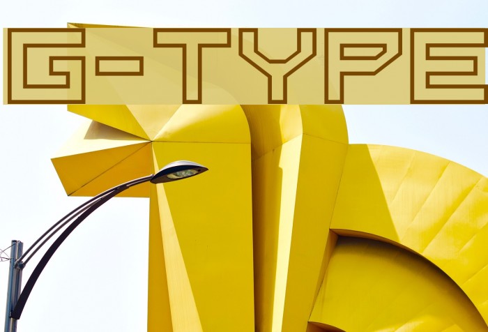 G-Type Schriftart examples