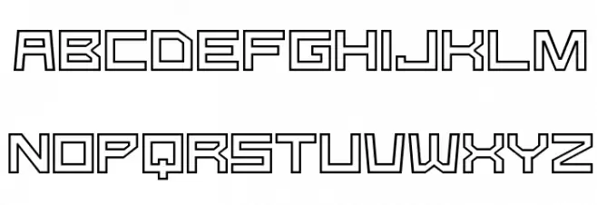 G-Type Шрифта ВЕРХНИЙ