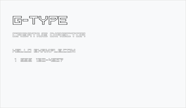 G-Type Business Card