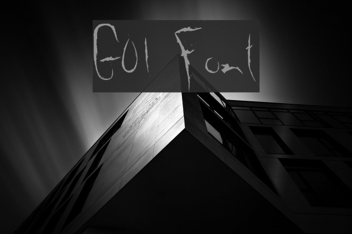 G01 Font examples