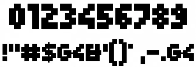 G4 2004 Regular Font OTHER CHARS