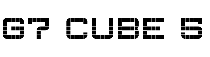 G7 Cube 5  Free Fonts Download
