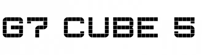 G7 Cube 5  フリーフォントのダウンロード