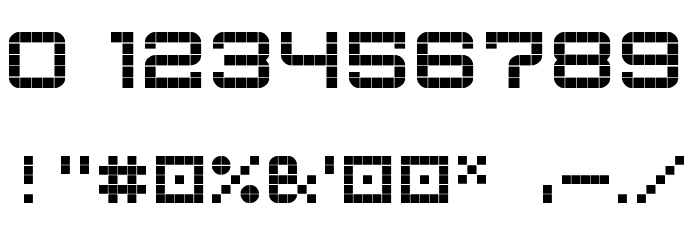G7 Cube 5 Font OTHER CHARS