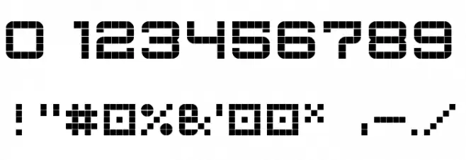 G7 Cube 5 Font OTHER CHARS