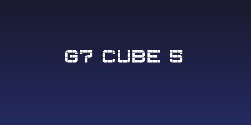 G7 Cube 5 Social Header