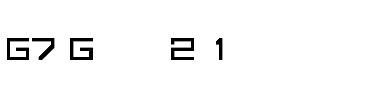 G7 Gradius2[1 byte font]  Free Fonts Download