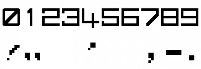 G7 Gradius2[1 byte font] フォント その他の文字
