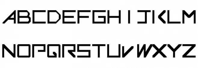 G7 Gradius2[1 byte font] 字体 大写