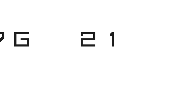 G7 Gradius2[1 byte font] Logo