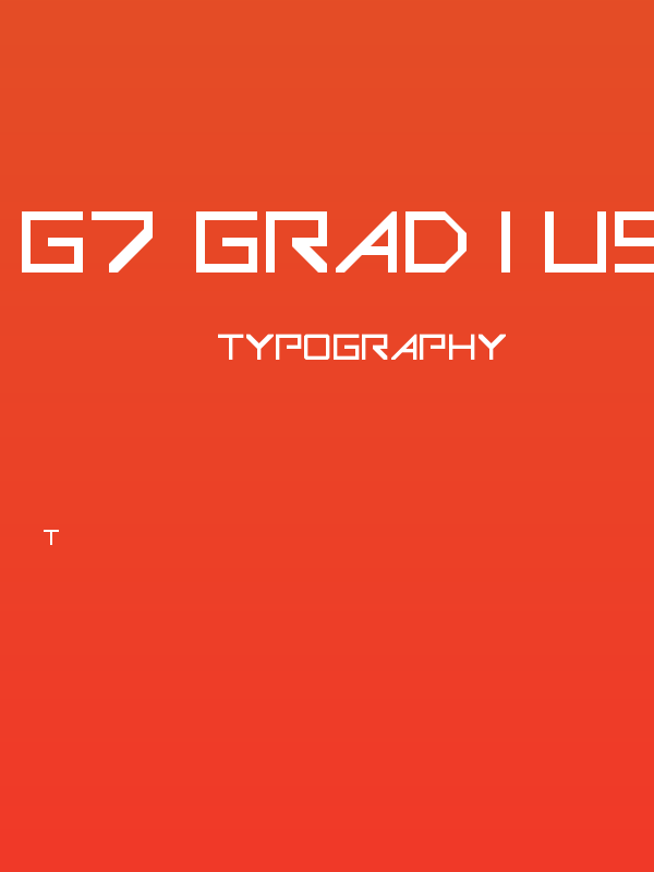 G7 Gradius2[1 byte font] Poster