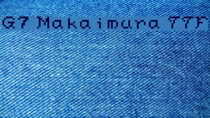 G7 Makaimura TTF Font examples