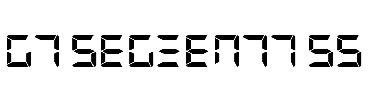 G7 Segment7 S5  font caratteri gratis
