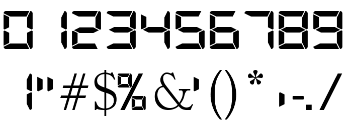 G7 Segment7 S5 Font OTHER CHARS
