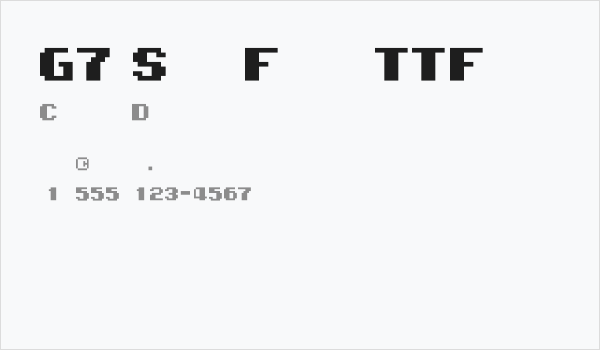 G7 Star Force TTF Business Card