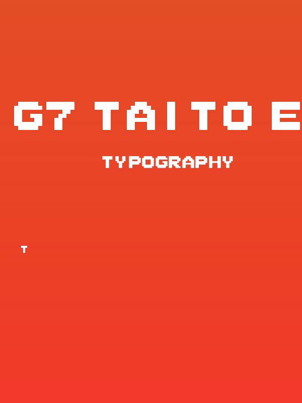 G7 Taito Elevator Action etc. Poster