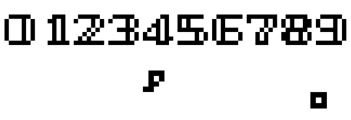 G7 Twinbee for arcade TTF Font OTHER CHARS