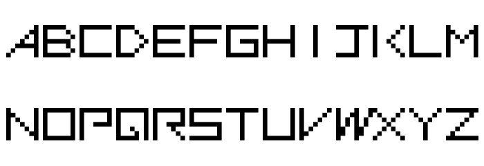 G7Gradius1[1 byte font] Fonte MAIÚSCULAS