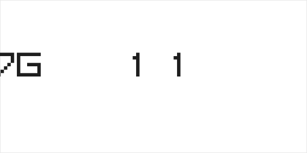 G7Gradius1[1 byte font] Logo