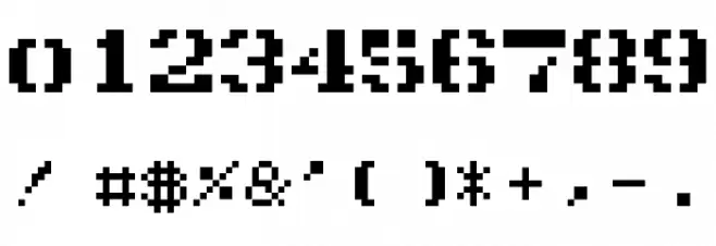 G7_1943 TTF Font OTHER CHARS