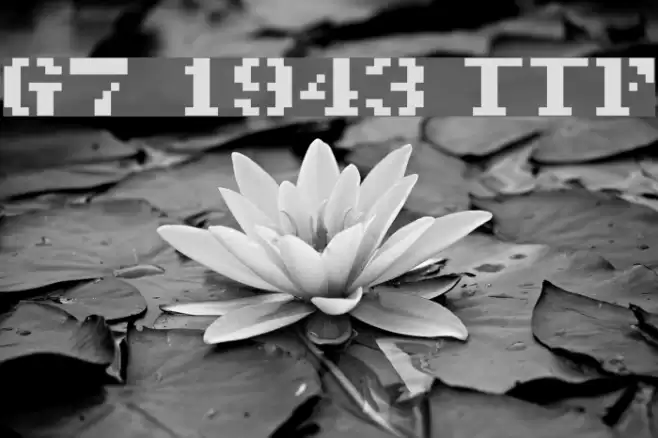 G7_1943 TTF Font examples