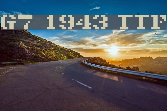 G7_1943 TTF Font examples