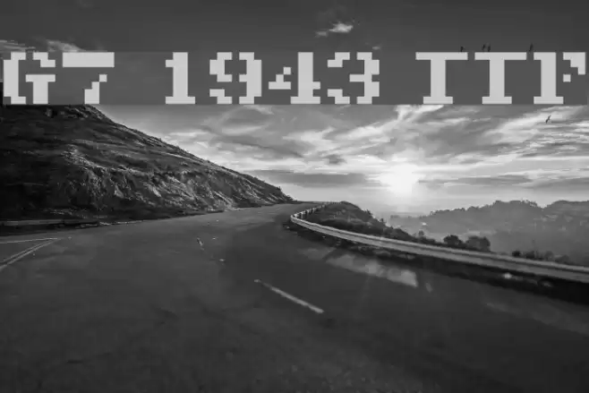 G7_1943 TTF Font examples