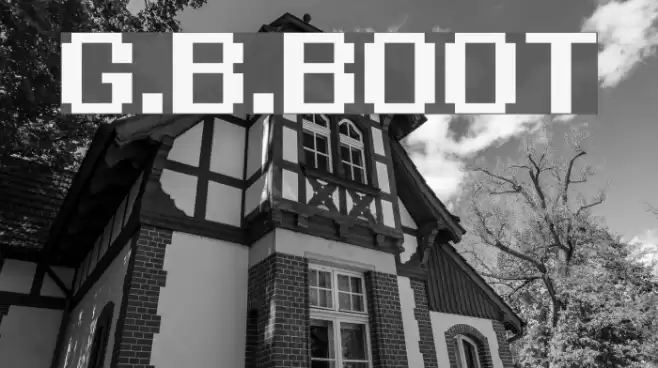 G.B.BOOT Font examples