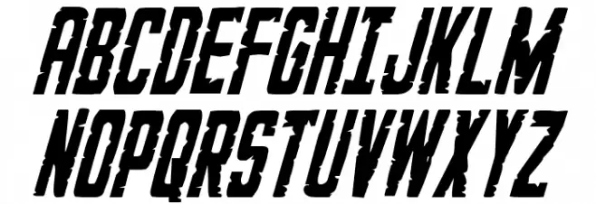 G.I. Incognito Condensed Italic Fuentes MAYÚSCULAS