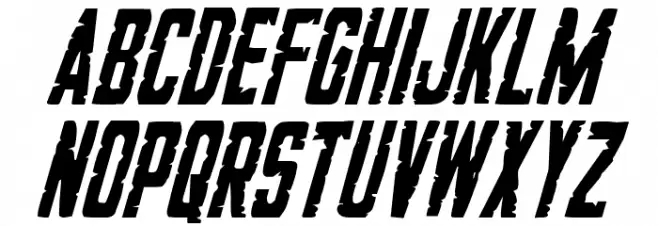 G.I. Incognito Condensed Italic Fonte MINÚSCULAS