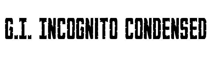 G.I. Incognito Condensed Font