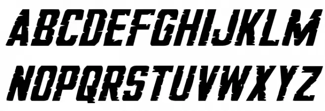 G.I. Incognito Expanded Italic Fuentes MINÚSCULAS