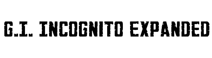 G.I. Incognito Expanded Fonte
