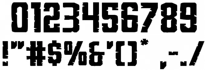 G.I. Incognito Expanded フォント その他の文字