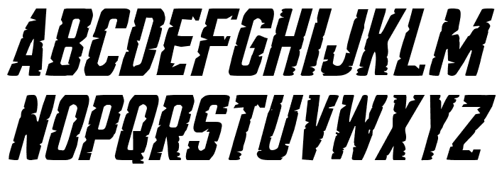 G.I. Incognito Italic Font LOWERCASE