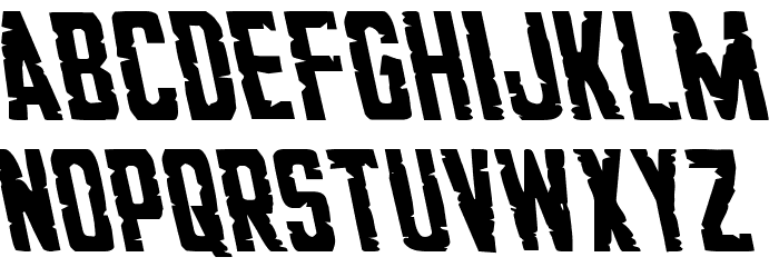 G.I. Incognito Leftalic Font LOWERCASE