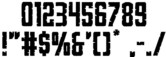 G.I. Incognito Regular Font OTHER CHARS