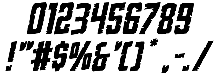 G.I. Incognito Rotalic Font OTHER CHARS