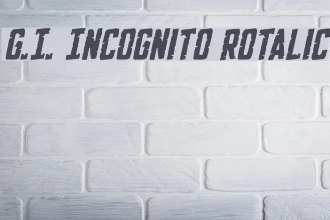 G.I. Incognito Rotalic Example 2