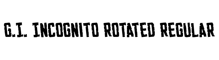 G.I. Incognito Rotated Regular  Fuentes Gratis Descargar