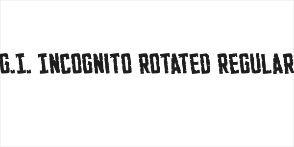 G.I. Incognito Rotated Regular Logo