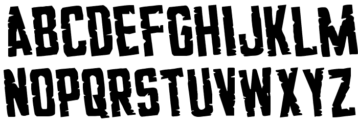 G.I. Incognito Rotated Regular Font LOWERCASE