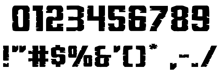 G.I. Incognito Squat Font OTHER CHARS