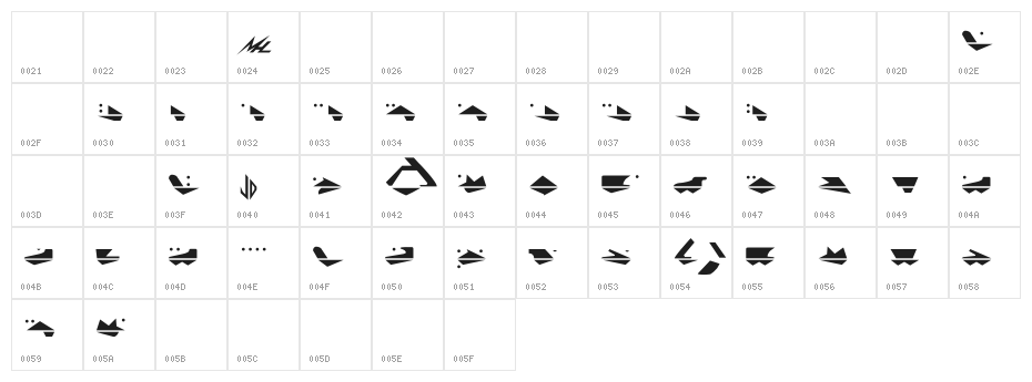 G.Machine Character Map