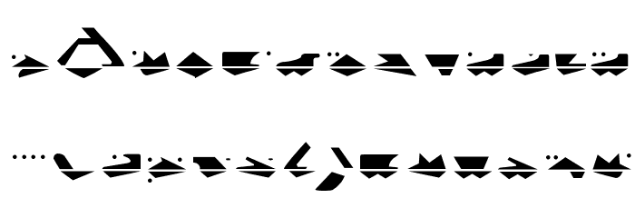 G.Machine Font LOWERCASE