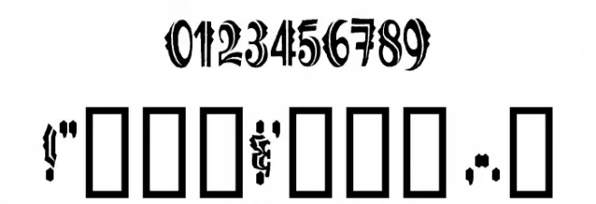 Göt Font OTHER CHARS