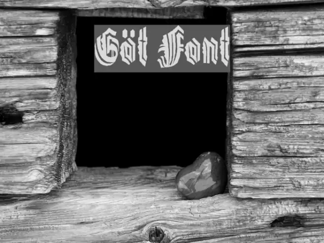 Göt Font examples