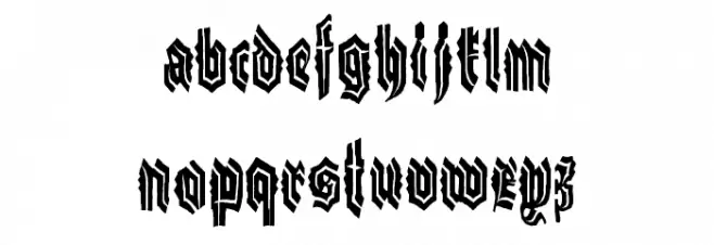 Göt خط أحرف صغيرة