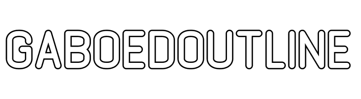 GABOED Outline  font caratteri gratis
