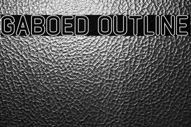 GABOED Outline Font examples